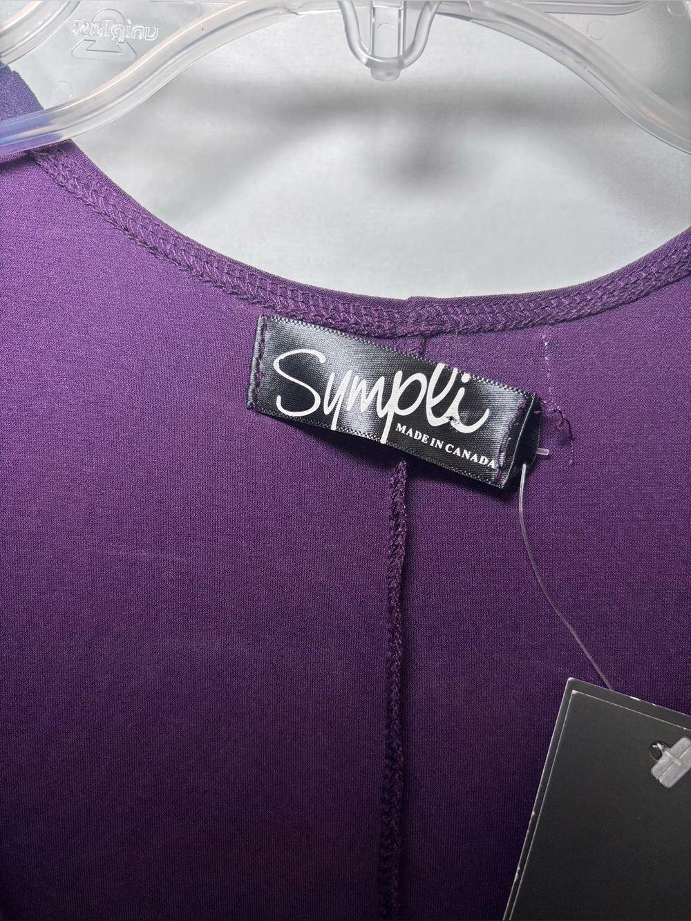 Sympli Asymmetrical Tunic Blouse Color Merlot Size 12 - Picture 2 of 10